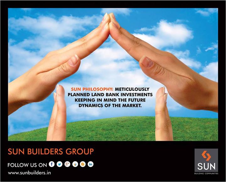 We at Sun Builders Group dedicate research and experience to make land bank acquisition decisions, which can be beneficial to our customers in future.
www.sunbuilders.in