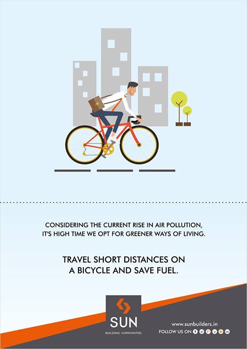 Did you know? 
Ahmedabad is the 2nd most polluted city in India.
In order to battle against increasing air pollution, let’s opt for greener and healthier ways for commuting.