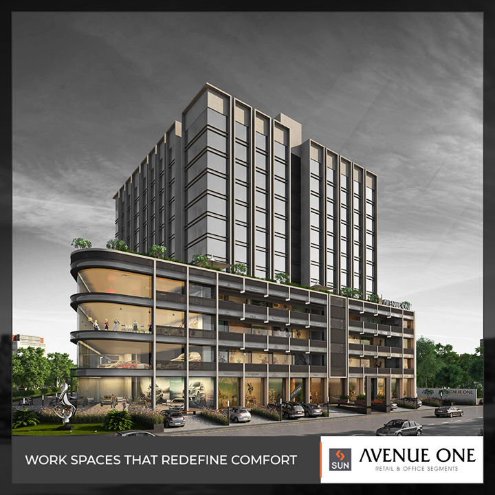 Embrace the next level of corporate comfort!

#AvenueOne #SunBuildersGroup #RealEstate #SunBuilders #Ahmedabad #Gujarat