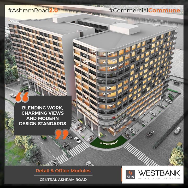 The perfect blend of work, charming views & modern design standards all meant to be the perfect destination for the enterprising entrepreneurs!

#SunBuilders #RealEstate #WestBank #SunWestBank #Ahmedabad #Gujarat #SunBuildersGroup #AshramRoad2point0 #commercialcommune #ComingSoon #NewProject