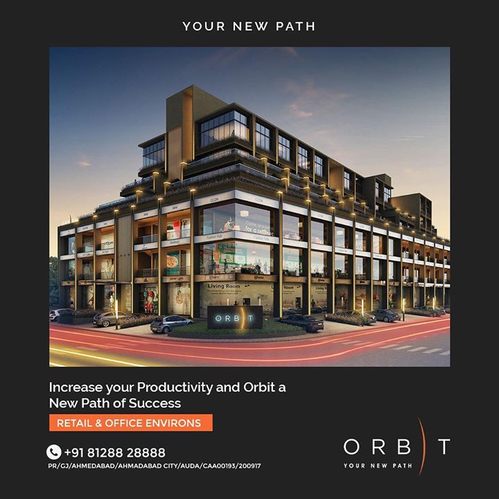 Get your hands on the Most Sought Location with Futuristically Designed Infrastructure Promising a Right Path to your Business.  Orbit is a Commercial Hub lending Perfect Retail and Office Environment, for making you reach Newer Orbits of Productivity and Success.

#Orbit #Ahmedabad #Bodakdev #SunBuildersGroup #Gujarat #RealEstate #SunBuilders #Offices #Commercial #Retail