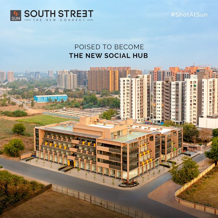 The new-age design of Sun South Street shall make it the talk-of-the city. Whether it is about proximity, visibility, infrastructure, brilliance of architecture, facets of functionality or value for money; this commercial project has got it all.

Designed with an air of distinction, this prestigious project is poised to become the new Social Hub at SOBO.

For Details Call: +91 99789 32081

Location: South Bopal
Status: Ready Possession
Architect: @hm.architects

#SunBuildersGroup #SunBuilders #SunSouthStreet #Retail #Showrooms #SouthBopal #ShotAtSun #SOBO #ReadyPossession #BuildingCommunities #RealEstateAhmedabad