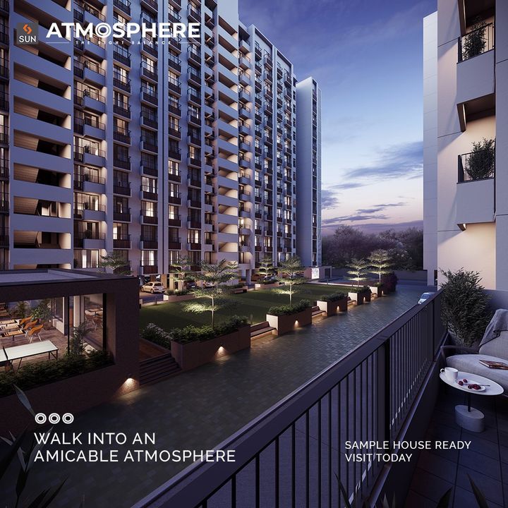 Walk into an amicable atmosphere where you will have the mood defining ambience!
Let your lifestyle take the much-deserving turn at Sun Atmosphere where you will have an array of amenities at arm’s length and access to a flourishing neighbourhood.

Sample home is ready | New blocks are open

For Details Call: +91 99789 32061
Location: Central Shela
Status: Under Construction
Architect: @hm.architects

#SunBuildersGroup #SunBuilders #SunAtmosphere #LivingAtmosphere #Residential #Retail #Homes #Shela #2BHK #3BHK #realestateahmedabad