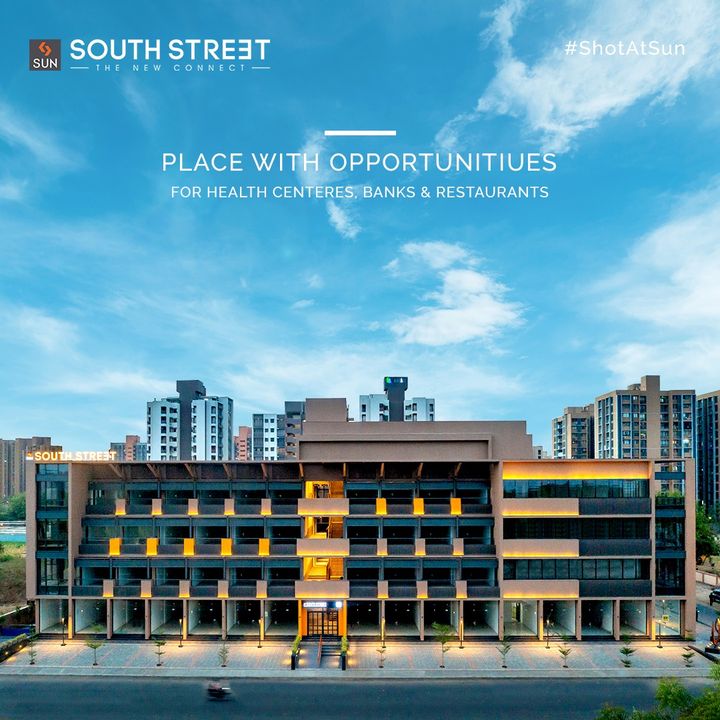 Let your secret to success be unfolded at the street to success; Sun South Street.

The captivating project is designed for the captive audience at SOBO so that they can re-imagine their development possibilities.

For Details Call: +91 99789 32081
Location: South Bopal
Status: Ready Possession
Architect: @hm.architects

#SunBuildersGroup #SunBuilders #SunSouthStreet #Retail #Showrooms #SouthBopal #ShotAtSun #SOBO #ReadyPossession #BuildingCommunities #RealEstateAhmedabad