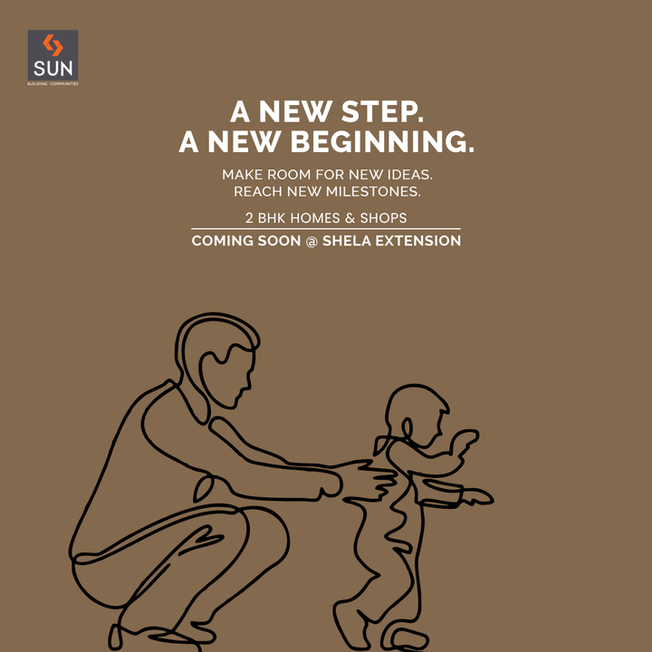 Every new beginning calls for a new step!
Dream of the happy lifestyle for yourself and your loved ones then turn your dream into a reality with Sun Builders Group.

Experience the wonders of living in a dream home that has been crafted to match your style.

#SunBuildersGroup #SunBuilders #2BHKHomes #Shops #StepSetHome #ComingSoon #ProjectAlert #NewProject #Shela #ShelaExtension #SunBuilders #RealEstate  #Ahmedabad #Gujarat