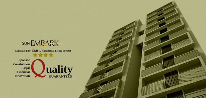 Sun Builders Group present Sun Embark - Gujarat's First CRISIL Rated (4-Star) Real Estate Project. Luxurious 4 BHK Sky Suites located on S.G. Highway, Ahmedabad, India. For more details visit http://bit.ly/13zS8Vn or Call us on +91 8306664888