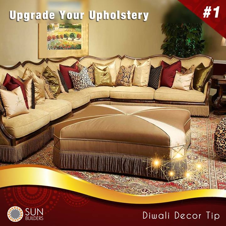 DIWALI DÉCOR TIP #1

A quick & great way to upgrade the interiors is to reupholster. We’re thinking new drapes, new cushions, new bed linen, and even new fabric for the sofa. Shop for warm, textured cushions and throw that you could bring out later in November and December when the mercury dips further.
#diwali #homedecor #festival #celebrate