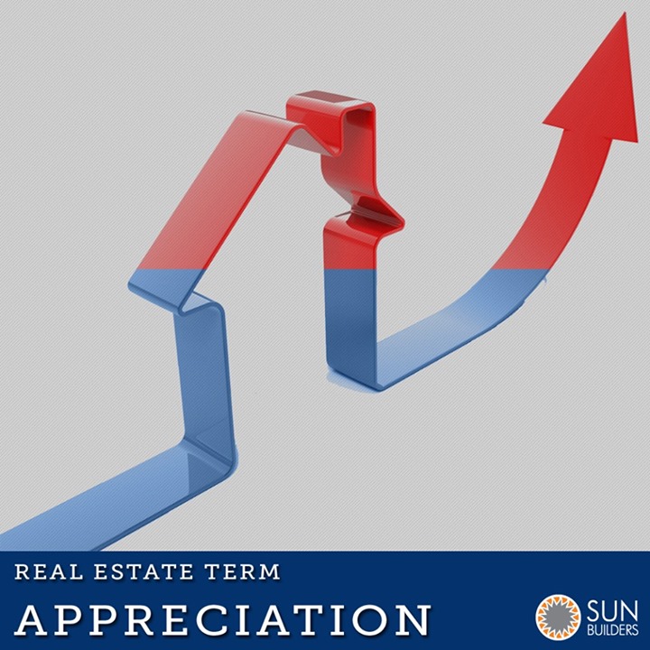 Let's get familiar with a bit of real-estate jargon. Know what Appreciation means? An increase in the value of a property due to changes in market conditions or other causes over a period of time is termed #appreciation