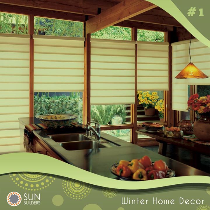 With temperatures beginning to dip, adding window treatments to your kitchen windows, like these cordless #blinds, offers an easy solution to keep warm air inside while still allowing plenty of #light. Like that tip? We have more for you