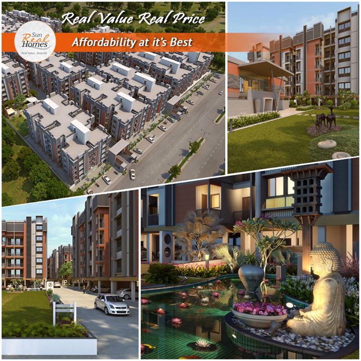 The Sun Real Homes are an attractive development conveniently located in the heart of Ahmedabad and offer affordable 1 and 2 bedroom apartments. Write to sales@sunbuilders.in for more information