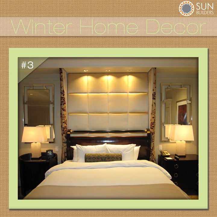 Adding a bedside lamp will provide much needed light for your bedroom in these bleak winter nights. Use this #Winter #HomeImprovement tip and share with us if you have any.