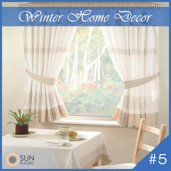 Thick curtains are the flavor of the month. They keep the rooms insulated from the #chilly drafts during night, while letting the sun in during the day