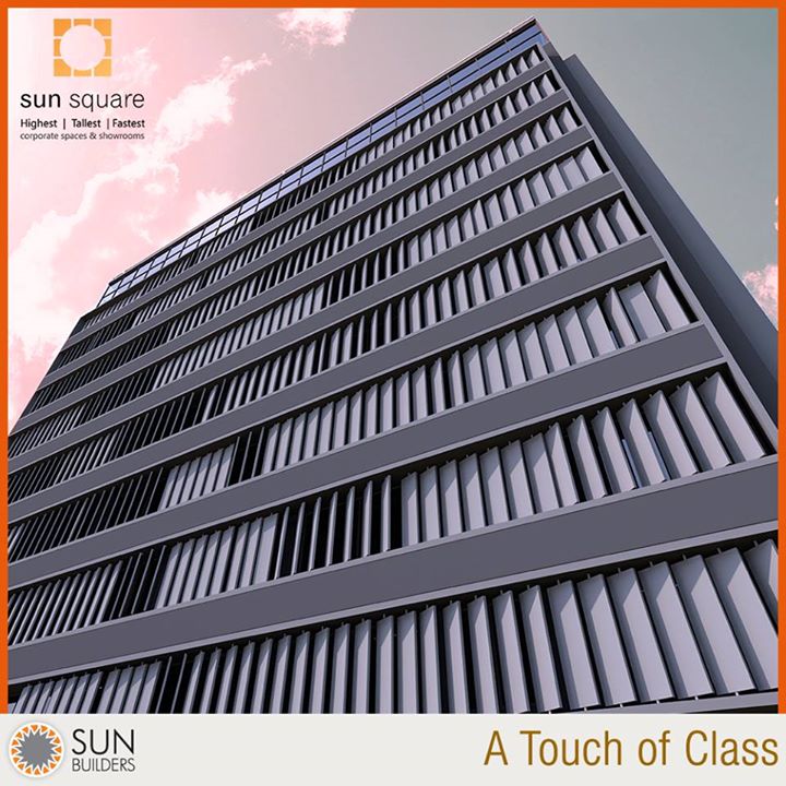 Sun Square - An architectural landmark that is a resounding testament of Sun Builders Group's commitment to excellence. Give us a call on +91 830 666 4888 or visit http://is.gd/eSPNPp to know more. #corporate #office