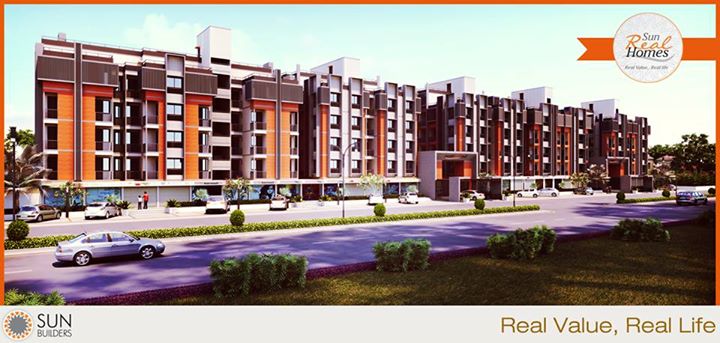 Sun Builders Group presents Sun Real Homes, real value homes at New Ranip, #Ahmedabad. Sun Real Homes provides you with a futuristic #lifestyle, top-notch interiors and premium amenities at a very #affordable price.
