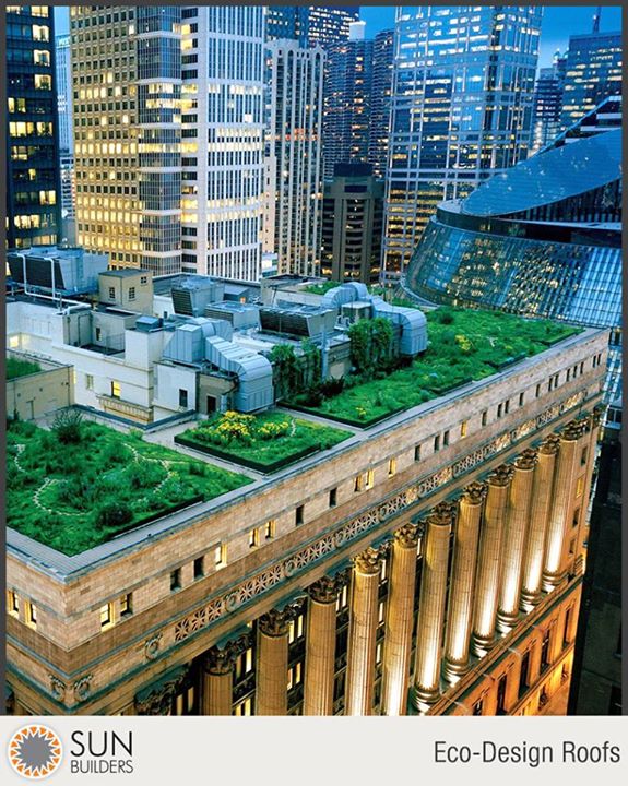 Vegetal roofs retain water and provide both cooling and acoustic insulation for the building. With new age buildings looking for a reduced carbon footprint, a green roof is good at combining energy-efficiency and modern green aesthetic. #GreenRoofs