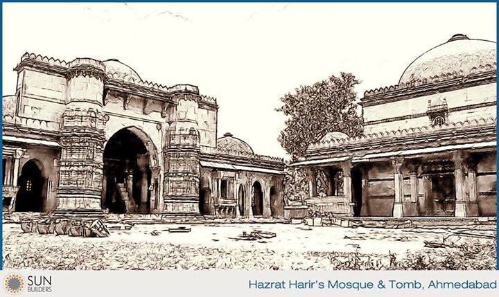 Hazrat Harir's Mosque and Tomb are located at Asarwa in Ahmedabad and were built around 1501 AD. #Ahmedabad #culture #landmarks