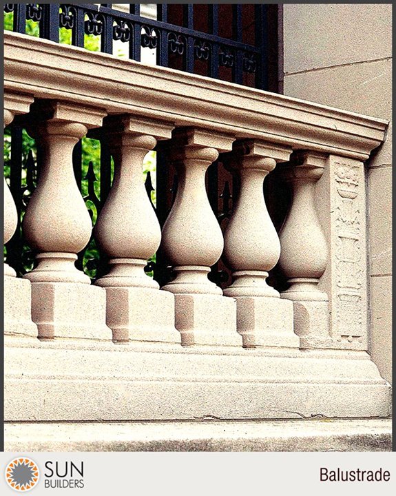 Term of The Day: #Balustrade

A railing supported by small posts having a vase-like or turned outline, especially one forming an ornamental parapet to a balcony, bridge, or terrace.