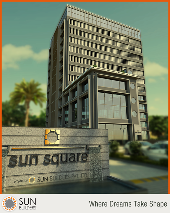 Sun Builders Group presents Sun Square - truly modern corporate spaces that embody style and efficient design. Visit http://is.gd/eSPNPp or call us on +91 830 666 4888 to know more. #officespaces #modern #style