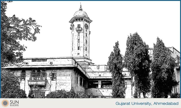 Established in 1949 through long and tireless efforts of Ahmedabad Education Society and several of the city's luminaries, Gujarat University is the largest university in Gujarat. #landmark #Ahmedabad