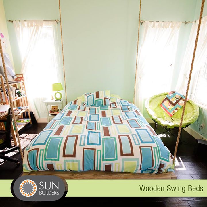 Too attached to an old wooden table to give up on it? It's time you re-purpose your wooden relic into an eye-catching swinging day bed to enjoy this summer. #HomeDecor