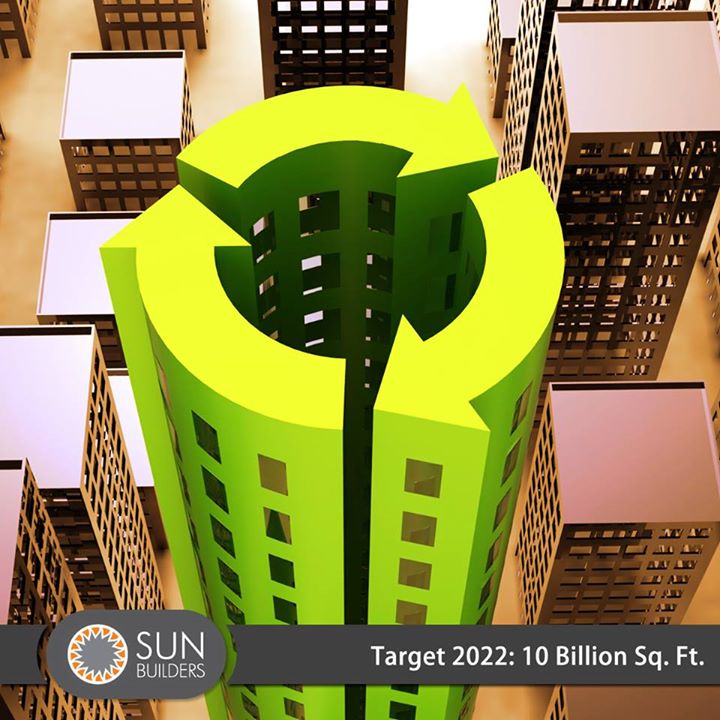 Indian Green Building Council targets 10 Billion sq. ft. of Green Building by 2022 after surpassing the 2 Billion sq. ft. threshold. Read more at http://goo.gl/Ldq3rP #green #sustainable #construction