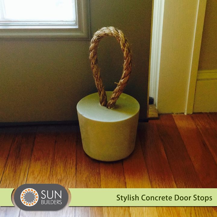 Concrete door stoppers are the best ones because they are heavy enough to keep the doors in place. So no more door slamming!  #home #decorideas