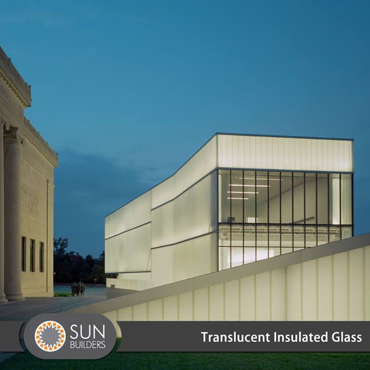 Translucent insulated glass provides a high level of light transmission while at the same time offering excellent heat insulation and glare protection, which ensures that the interiors are not affected by the harmful UV radiation.  #innovative #building #technology