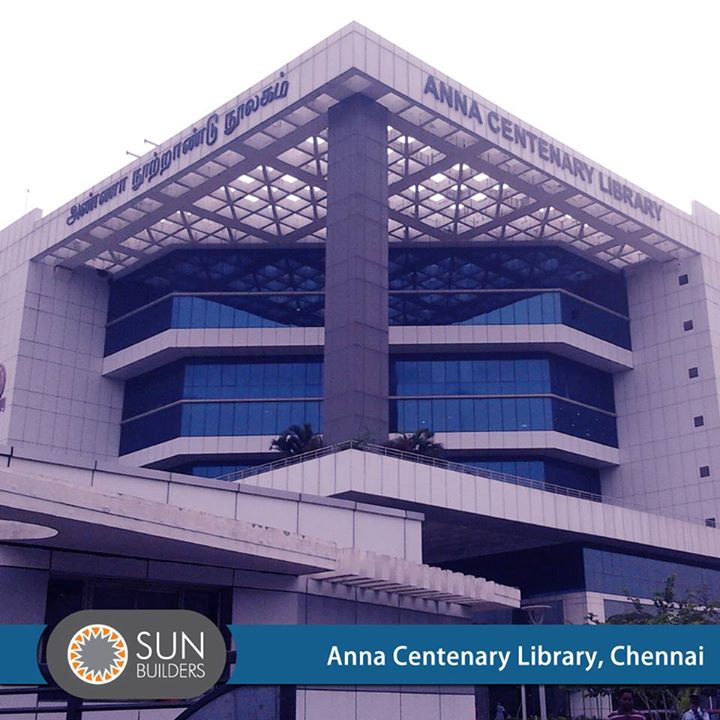 Located in Kotturpuram, this is the largest library in Asia and first library therein to achieve LEED NC GOLD rating owing to its sustainable & eco-friendly design. This iconic building spanning 9 floors can accommodate well over a thousand readers at a time and 1.5 million books. #landmark #architecture