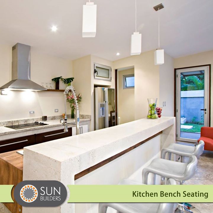 Kitchen is the place where the whole family gathers to share the day's moments. A bench or a small sofa will create that comfortable environment and save space in your meal zone. #decor #kitchenideas