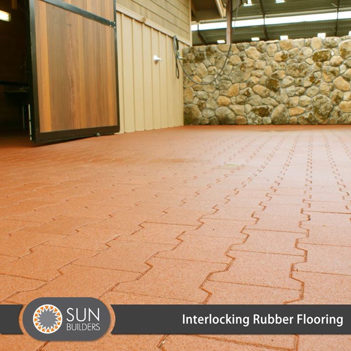 Interlocking rubber floor tiles are becoming increasingly popular due to its ability to withstand almost any abuse without getting scratched, marked or dented and have a fit so precise, the seams are virtually invisible. #sustainable #innovative #flooring