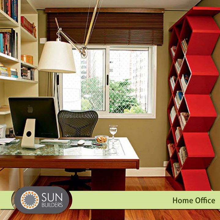Whether it’s a desk set in the corner of a room or an elegant private library, a home office is the place where ideas come to life. Just remember to keep as much as possible off your desk space and off the floor, and toss out old materials that you no longer need to avoid clutter. #home #office #decor
