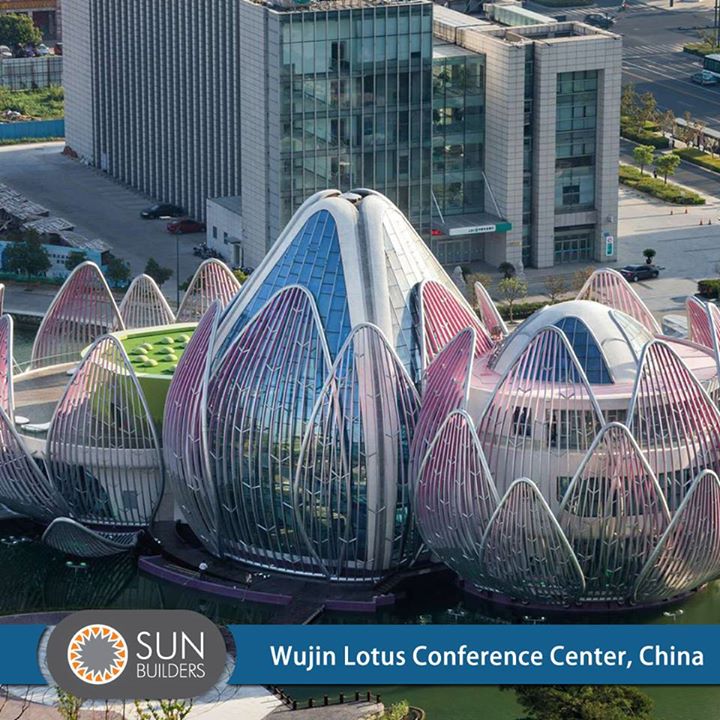Located in the heart of Wujin, the Lotus Building has been designed to act as a cultural anchor and civic landmark, establishing a symbolic commitment of Wujin's ambitions and future aspirations. The building's colour and light combine and illuminate, creating a bright and uplifting atmosphere for its visitors. #Landmark #Architecture