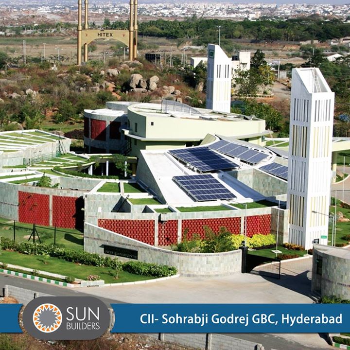 The CII - Sohrabji Godrej Green Business Centre in Hyderabad is the first LEED Platinum rated building in India and serves as a demonstration building for the industry in India and other countries of the world. #landmark #architecture