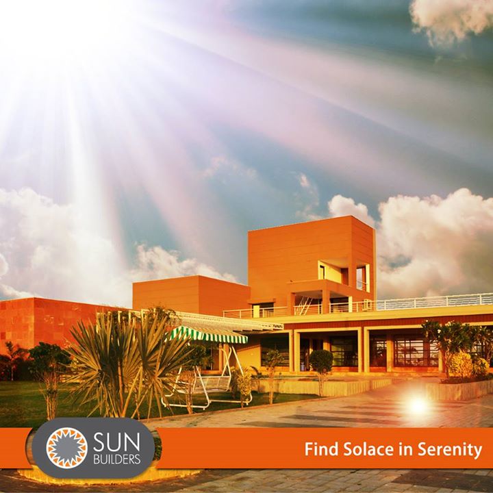Close to the city, yet far from the crowds - Sun Solace by Sun Builders Group brings you the best of both worlds with state of the art amenities nested in lush green surroundings. #Nature #Ahmedabad #Luxury