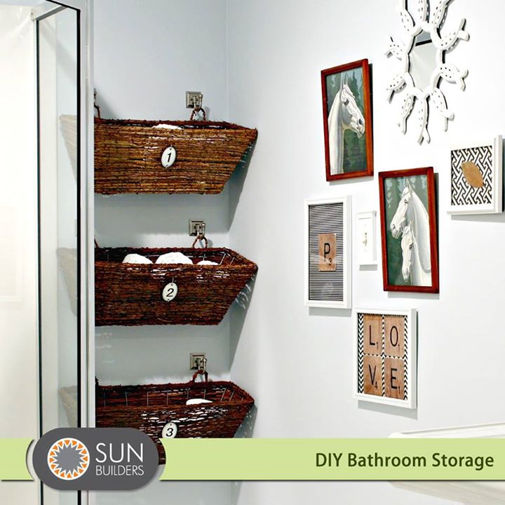 Sun Builders,  bath, storage, ideas