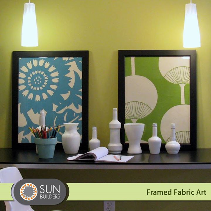 Whether you want to add a splash of color, fill a blank wall, or transform an entire space, framed fabric art is an affordable and easy way to dress up boring walls. #home #decor