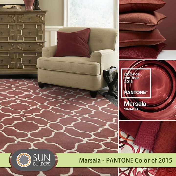 Keep up with global decor trends and accessorize your home with shades of Marsala - PANTONE's color of the year for 2015. #Decor #Style #PANTONE