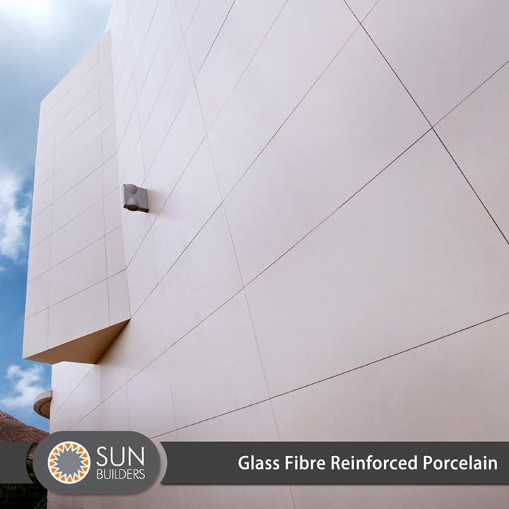 Glass Fibre reinforced Porcelain exhibits excellent mechanical strength even at a thickness as low as 3.6mm and can be used for interior and exterior walls, partitions, surfaces, and facades.#Innovation #Construction