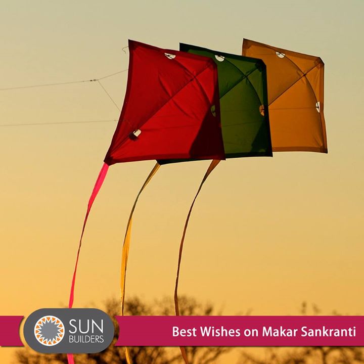 Sun Builders Group wishes everyone a very Happy #MakarSankranti! #KiteFlyingDay #Uttarayan