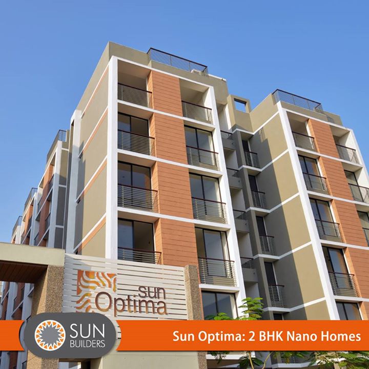 Designed to the demands of the loved ones of your family, Sun Builders Group brings Sun Optima 2BHK Nano Homes offering a lifestyle you aspire. #stylish #affordable #apartments