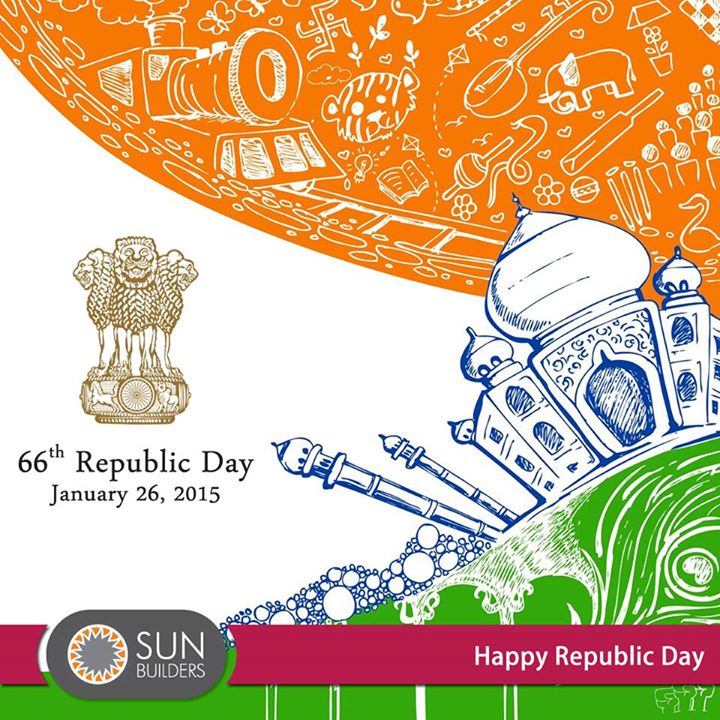 Sun Builders Group wishes all Indians a very Happy 66th Republic Day! #RepublicDay #India