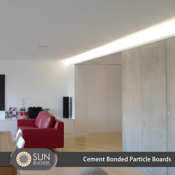 Thanks to their excellent strength and weather resistant properties cement bonded particle-boards can be used for covering walls, floors and ceilings in internal and external conditions. #ecofriendly #sustainable #material