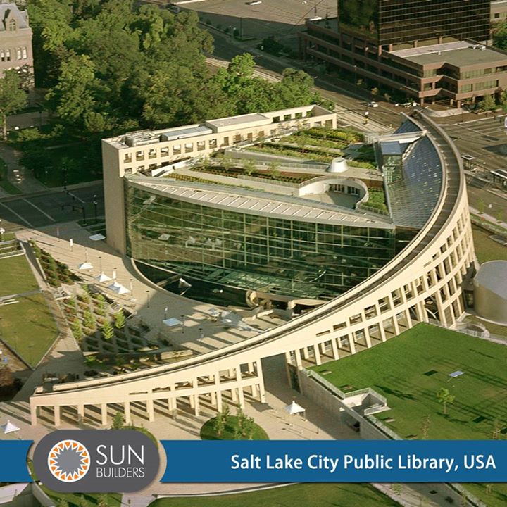 Salt Lake City Public Library is among the most beautifully designed libraries in the world and offers panoramic views of the city and plenty of natural light to visitors inside. #Landmark #Architecture﻿