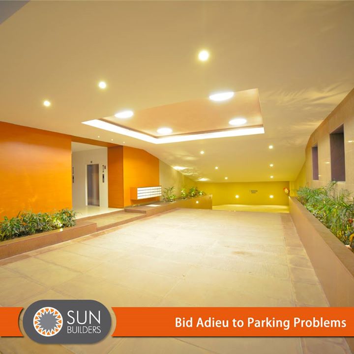 Sun Embark by Sun Builders Group features state-of-the-art Basement and Podium Parking facilities to ensure that you leave your parking nightmares behind when you enter your abode. #Luxury #Parking #Home