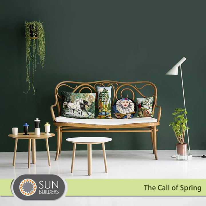 Bring the joys of Spring to your home by using green plants and accessories with spring motifs as décor accents. #Spring #Decor #Home