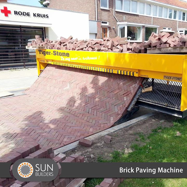 What once was a labor-intensive, back-breaking job has now become a snap with an automatic brick paving machine. The device rolls out a beautiful and sustainable hardscape, creating an instant road anywhere it travels. While the process may look magical, the secret lies in a smartly designed gravity-based system. #Innovation #Construction