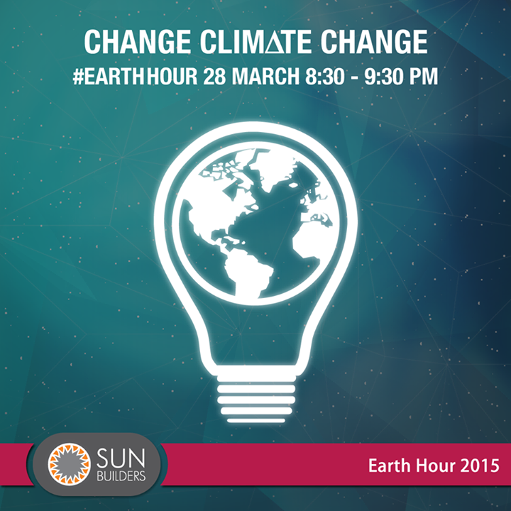 Join the world in its fight against climate change by turning off all non-essential lights between 8:30 to 9:30 pm tonight. An hour can go a long way! #EarthHour #LightsOut