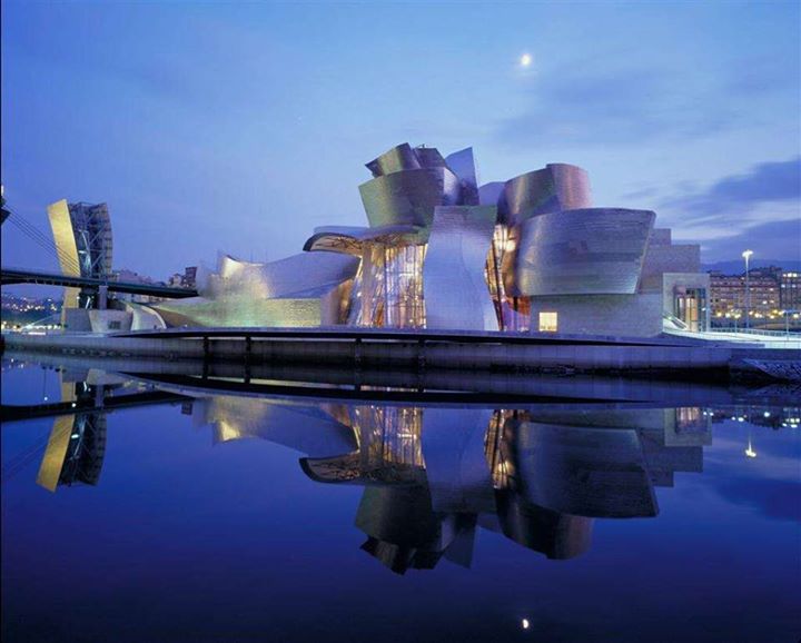 #ConstructionFact :

The Guggenheim Museum Bilbao  chose titanium after ruling out other materials. The finish of the approximately 33,000 extremely thin titanium sheets provides a rough and organic effect, adding to the material's color changes depending on the weather and light conditions. The other two materials used in the building, limestone and glass, harmonize perfectly, achieving an architectural design with a great visual impact that has now become a real icon of the city throughout the world.