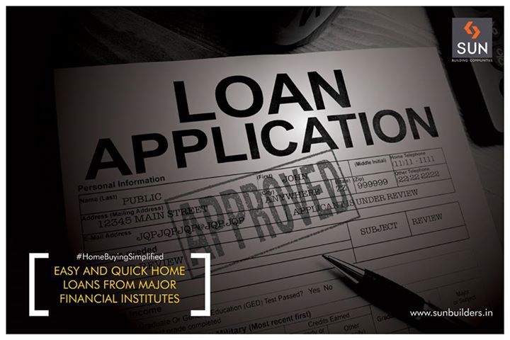 #HomeBuyingSimplified: 
If you’re looking for a hassle-free loan procedure for your new home, lay back and sit relaxed. Sun Builders Group has tie-ups with major financial institutions/ banks to give you quick home loans.