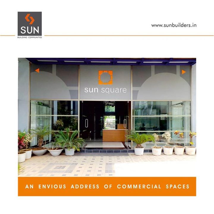 Take an office space that will envy your competitors & flourish your business!
Know more: http://www.sunbuilders.in/sun-square/index.html